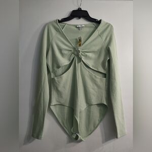 Top shop green bodysuit